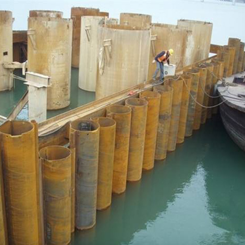 思茅钢护筒现场安装